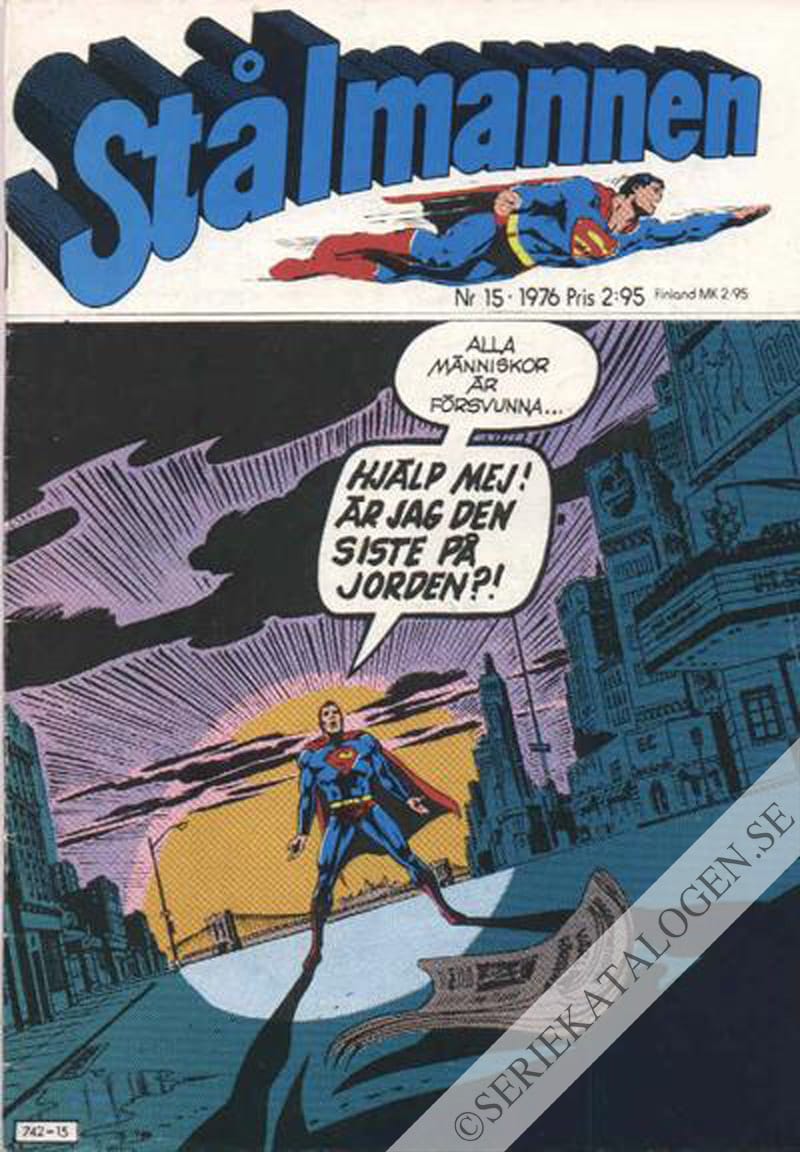 Framsida på Stålmannen #15 (1976)
