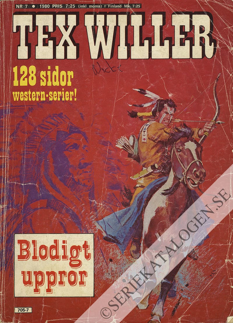 Framsida på Tex Willer #7 (1980)