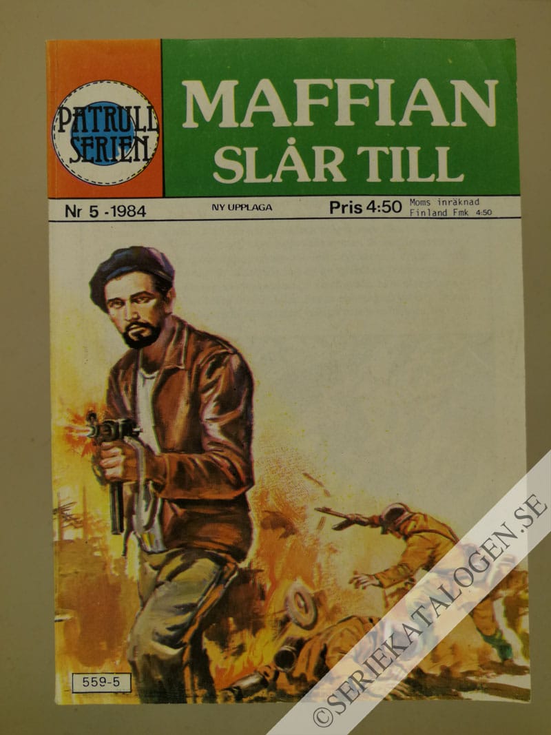Framsida på Patrullserien #5 - Maffian slår till (1984)