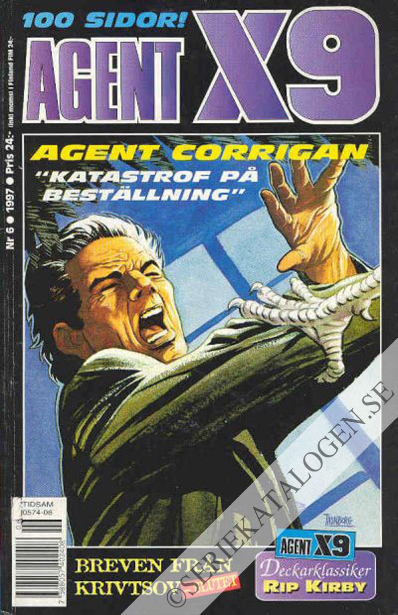 Framsida på Agent X9 #6 (1997)