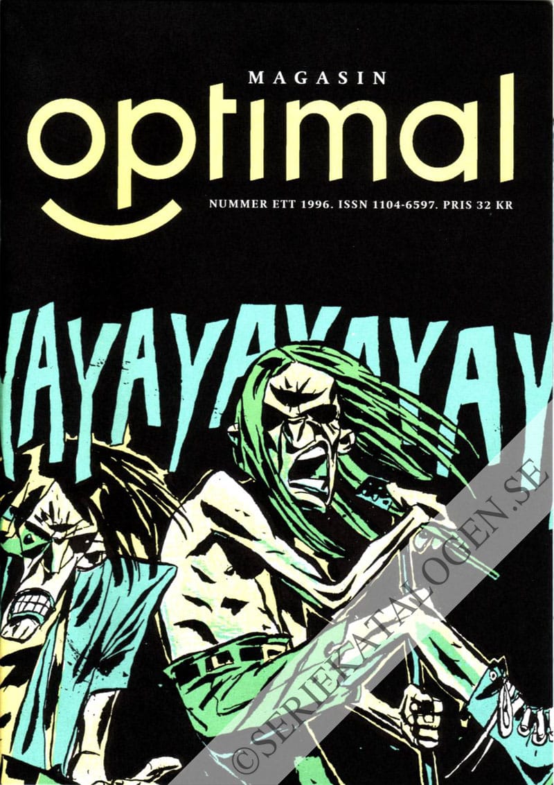 Framsida på Magasin Optimal Rockspecial (1996)