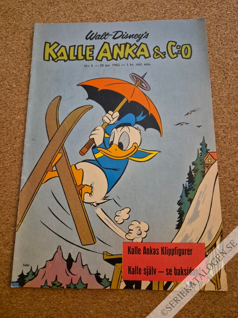 Framsida på Kalle Anka & C:o #5 (1962)
