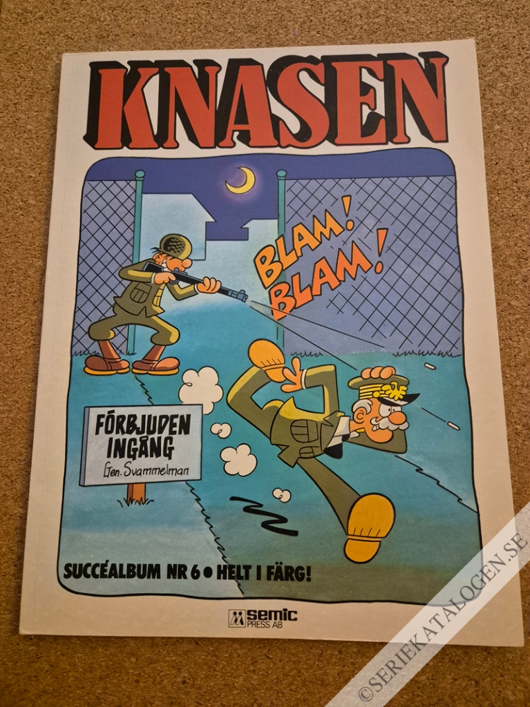 Framsida på Knasen Succéalbum nr 6 helt i färg (1983)
