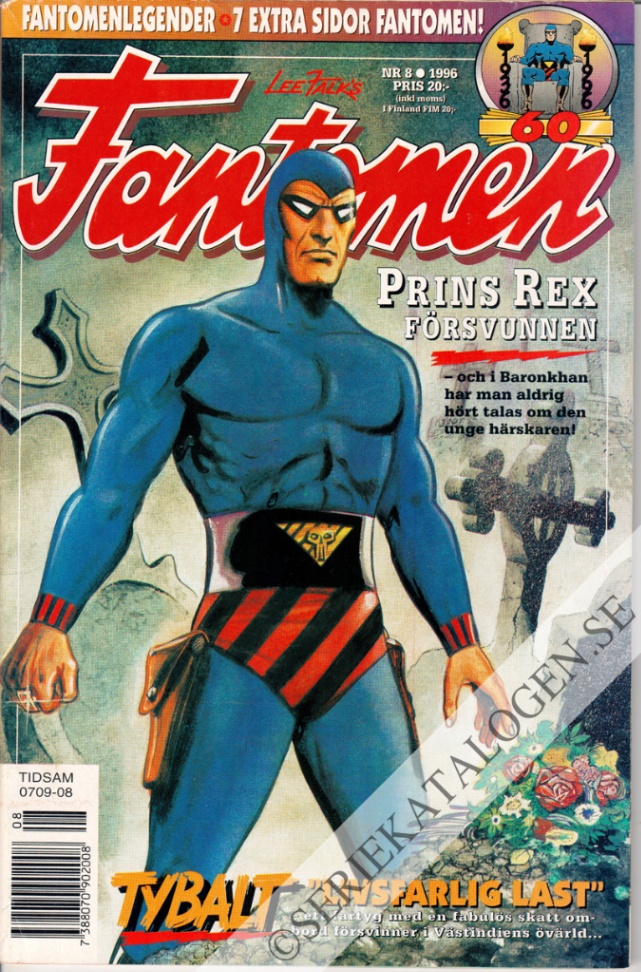 Framsida på Fantomen #8 (1996)