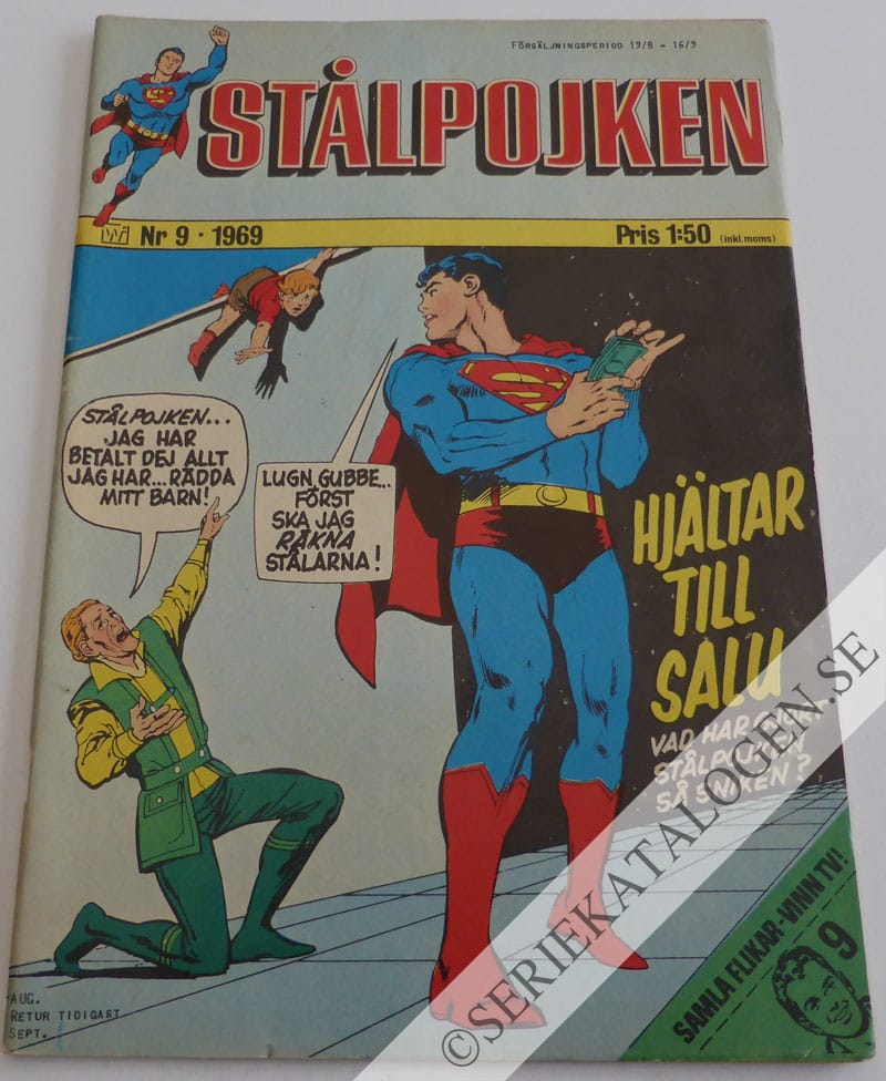 Framsida på Stålpojken #9 (1969)