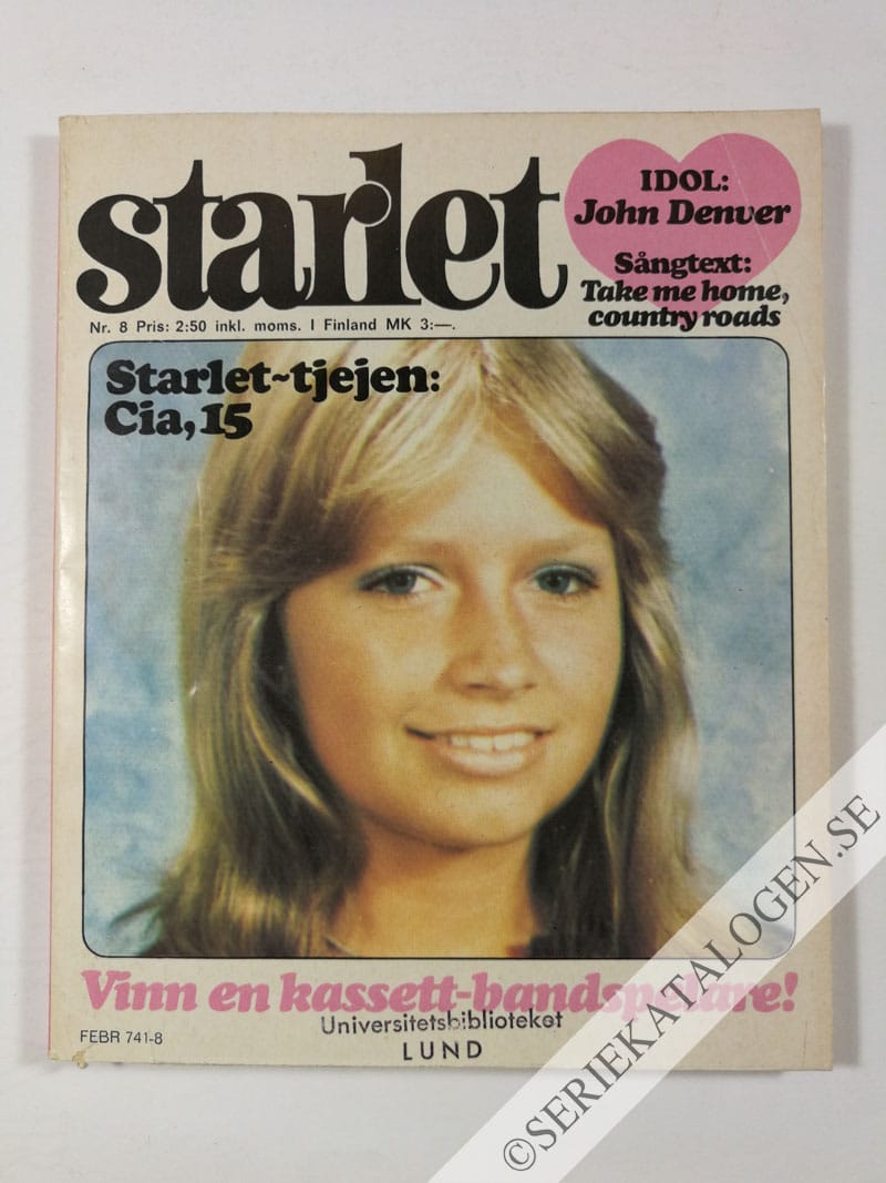Framsida på Starlet #8 (1976)