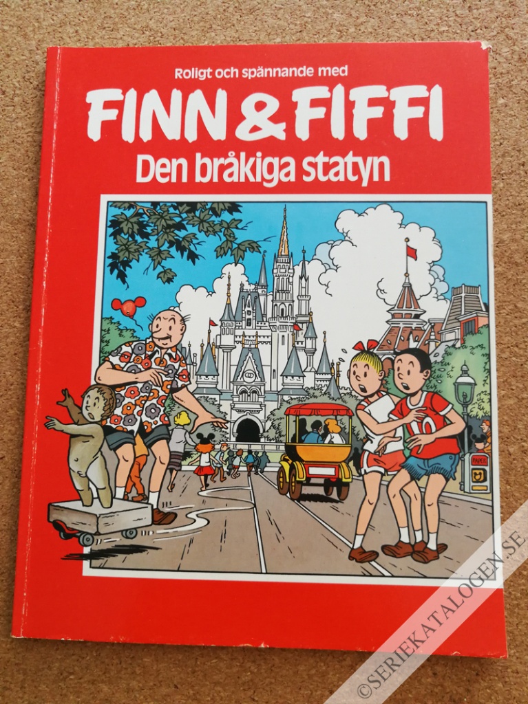 Framsida på Finn & Fiffi Den bråkiga statyn (19??)