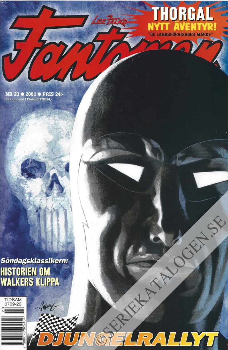 Framsida på Fantomen #23 (2001)