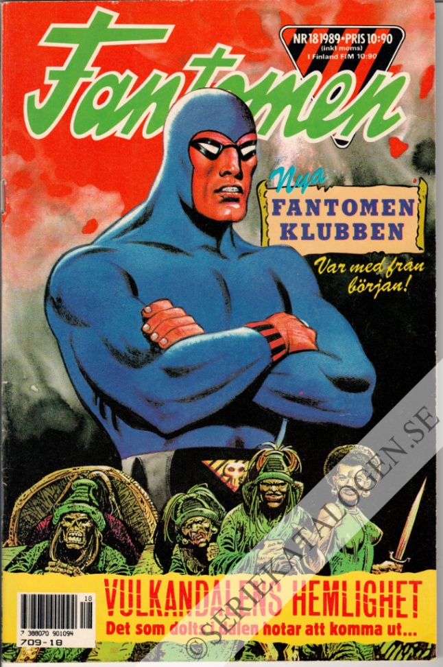 Framsida på Fantomen #18 (1989)