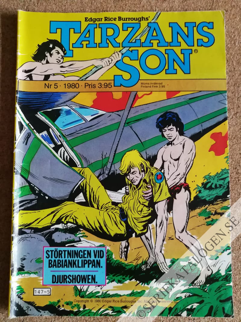 Framsida på Tarzans son #5 (1980)