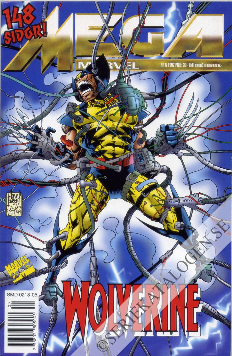 Framsida på Mega Marvel Wolverine (1997)