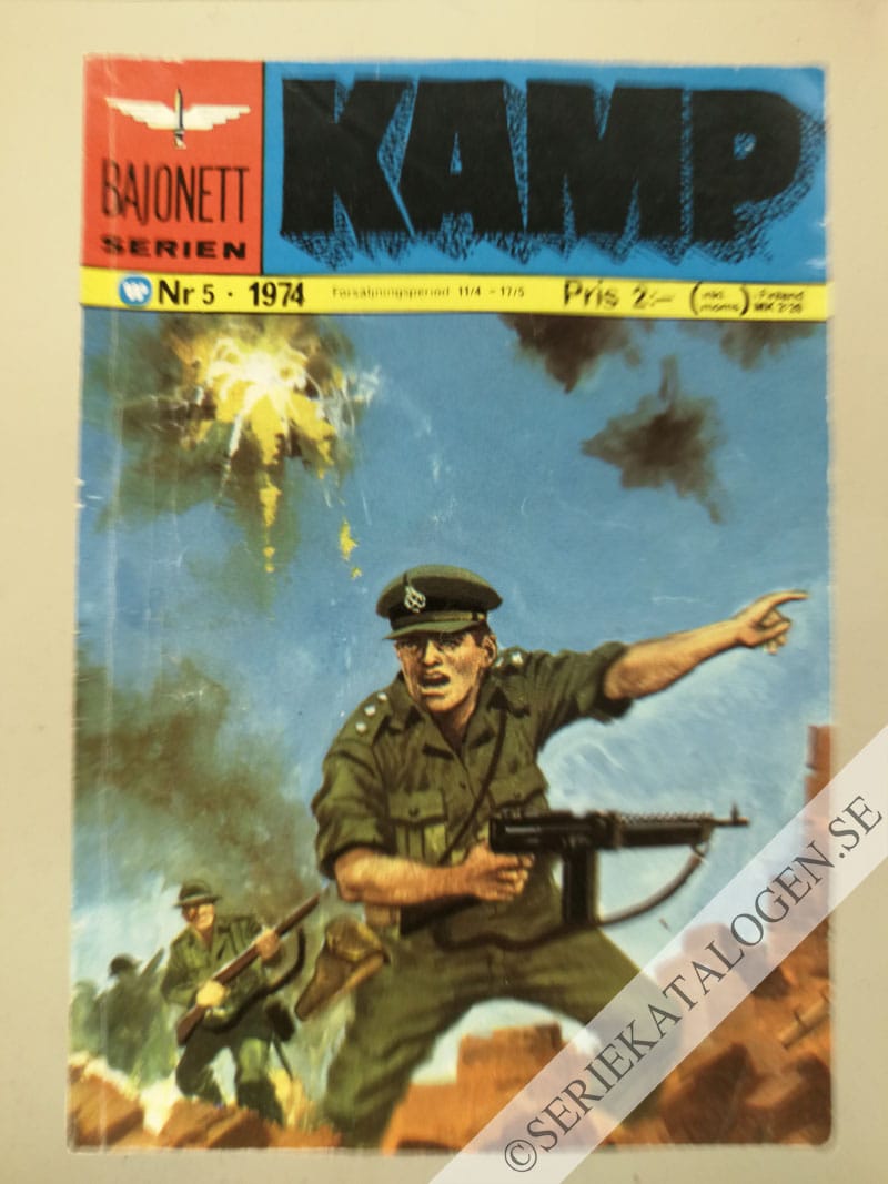 Framsida på Bajonettserien #5 - Kamp (1974)