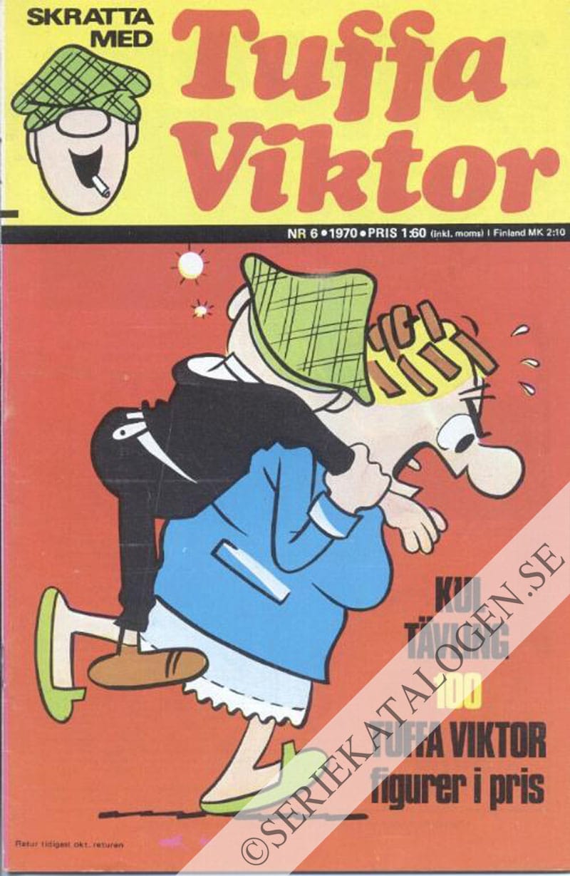 Framsida på Skratta med Tuffa Viktor #6 (1970)