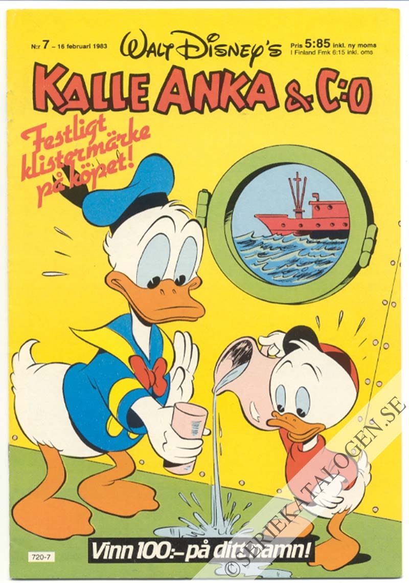 Framsida på Kalle Anka & C:o #7 (1983)