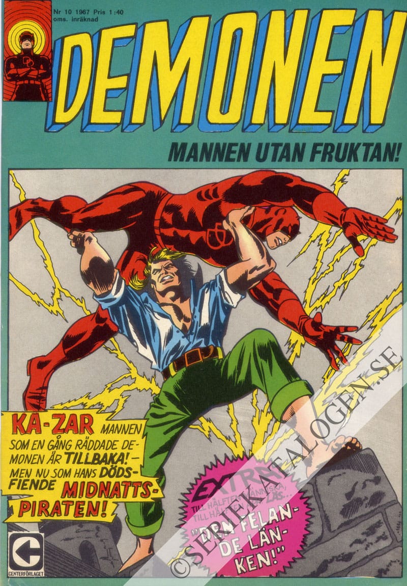 Framsida på Demonen #10 (1967)