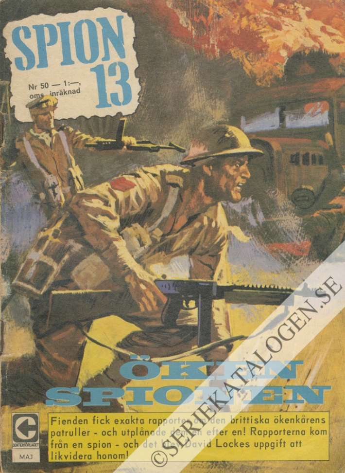 Framsida på Spion 13 #50 - Ökenspionen (1967)