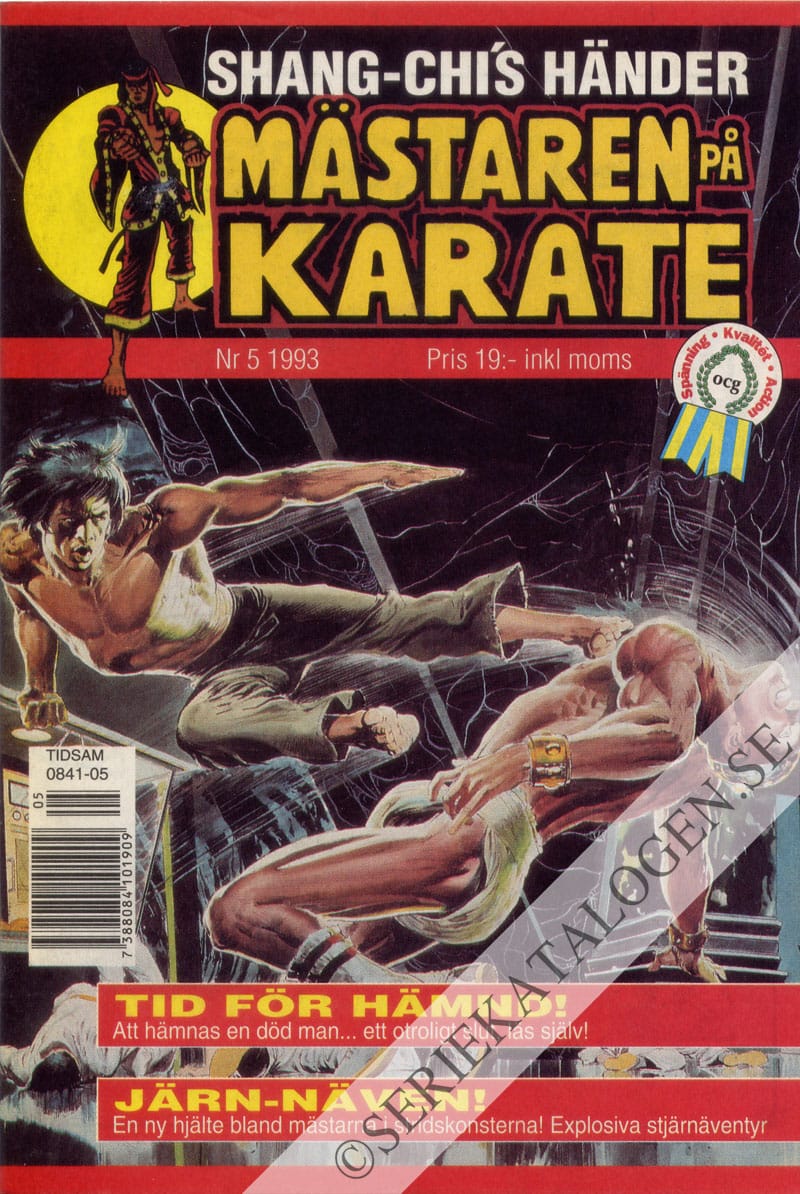 Framsida på Shang-Chi's händer, Mästaren på karate #5 (1993)