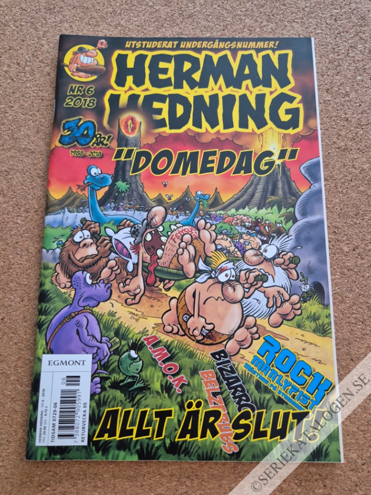 Framsida på Herman Hedning #6 (2018)