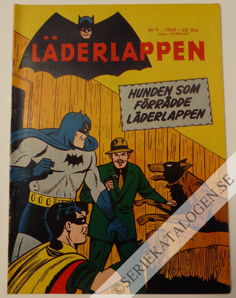 Framsida på Läderlappen och Robin #9 (1960)