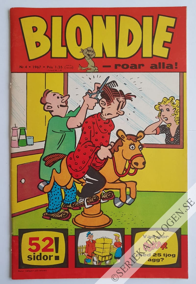 Framsida på Blondie #4 (1967)