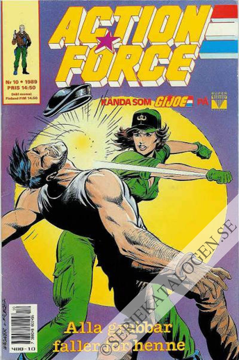 Framsida på Action force #10 (1989)