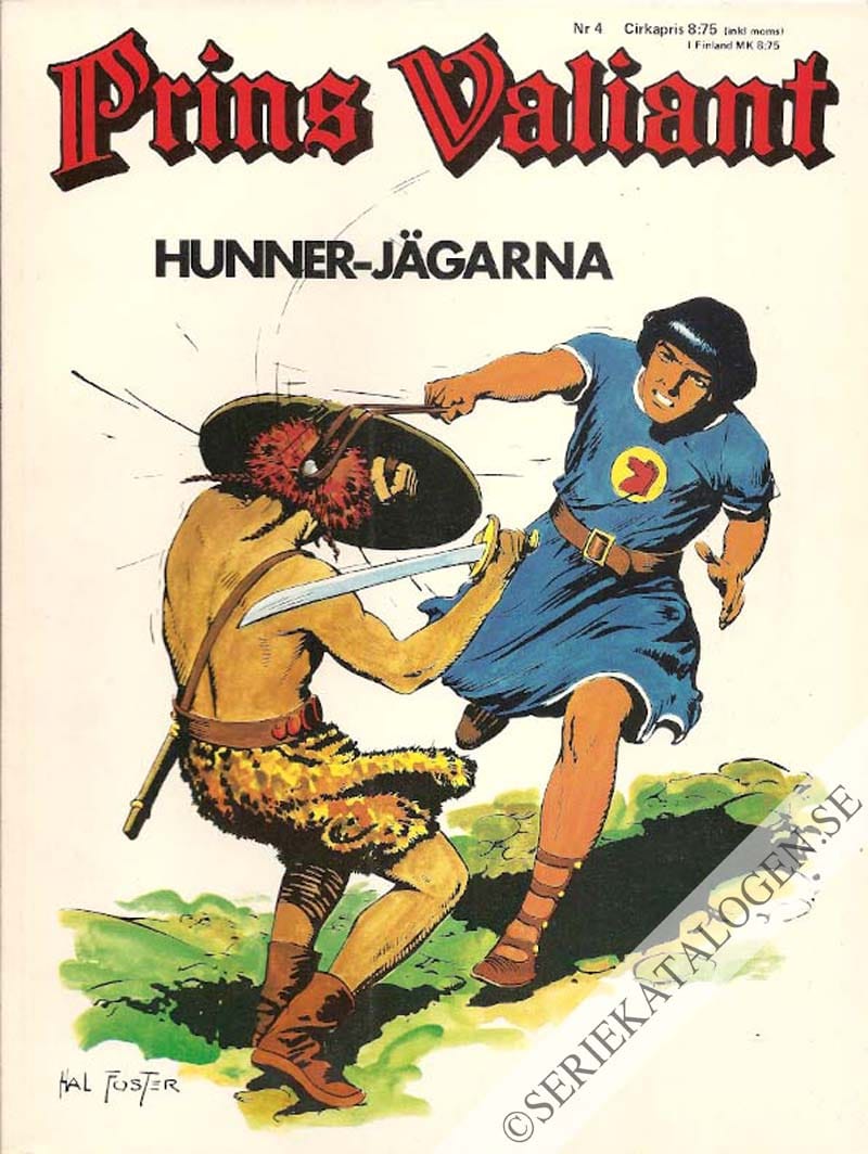 Framsida på Prins Valiant Hunnerjägarna (1975)