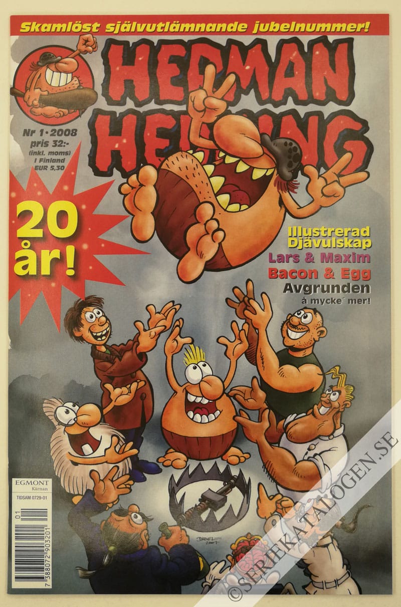 Framsida på Herman Hedning #1 (2008)