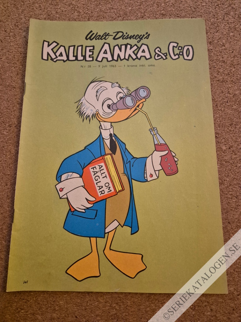Framsida på Kalle Anka & C:o #28 (1963)