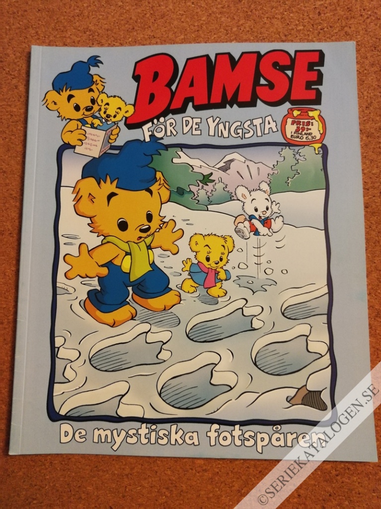 Framsida på Bamse för de yngsta De mystiska fotspåren (2019)