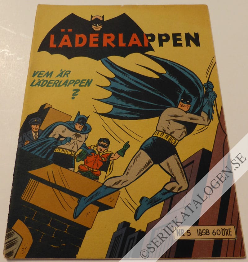Framsida på Läderlappen och Robin #5 (1958)
