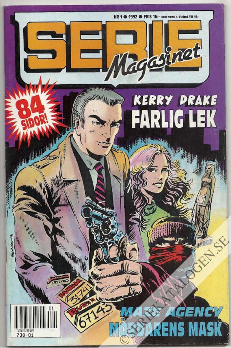 Framsida på Seriemagasinet #1 (1992)