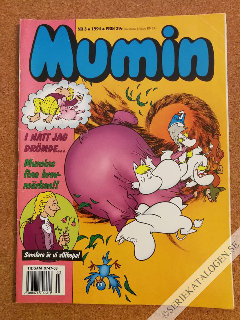 Framsida på Muminmagasinet #3 (1994)