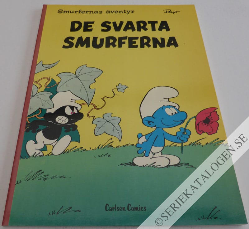 Framsida på Smurfernas äventyr De svarta smurferna (1978)