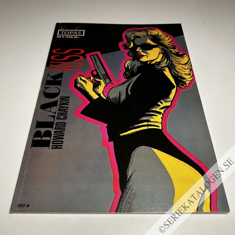 Framsida på Topas Black kiss, del 1 (1990)