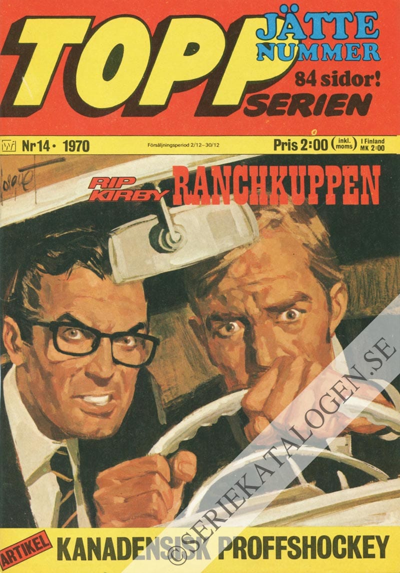 Framsida på Toppserien #14 (1970)