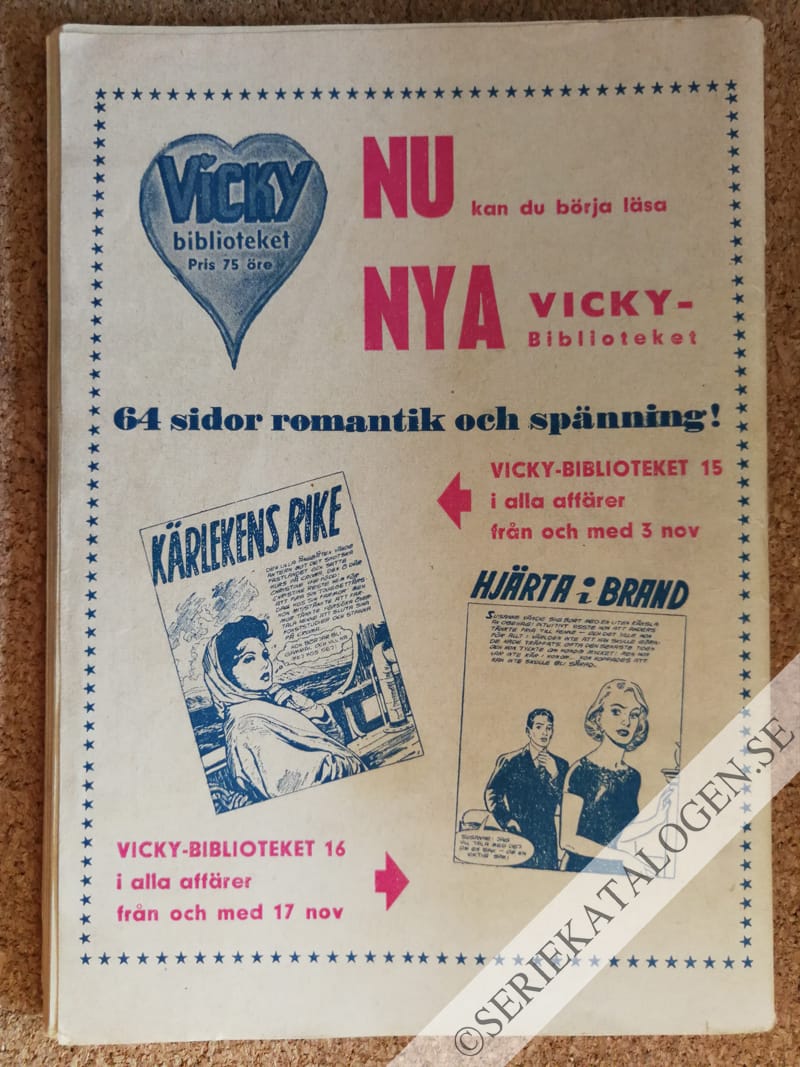 Baksida på Äventyrlig romans (1959)