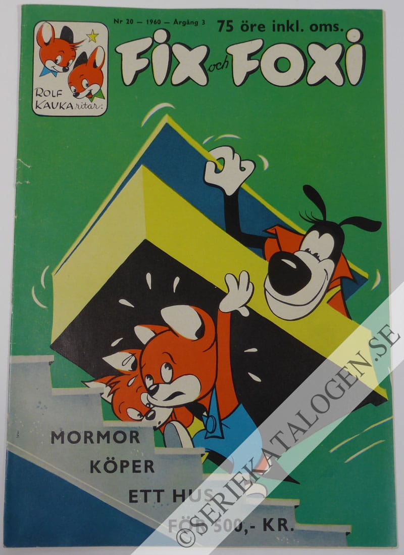 Framsida på Fix och Foxi #20 (1960)