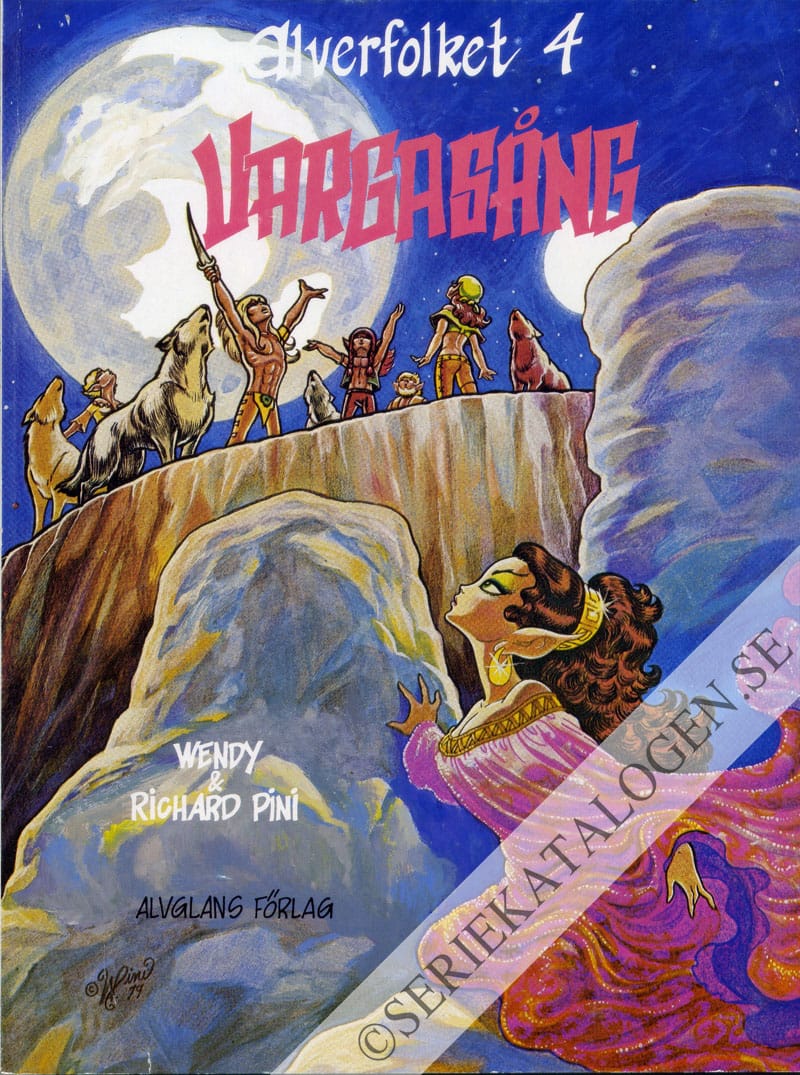 Framsida på Alverfolket Vargasång (1983)