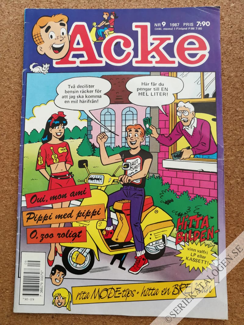 Framsida på Acke #9 (1987)