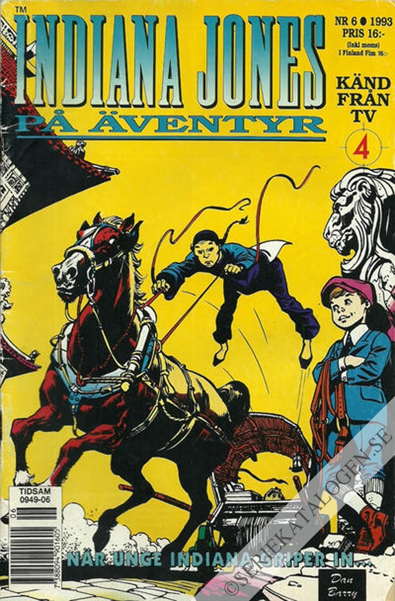 Framsida på Indiana Jones på äventyr När unge Indiana griper in... (1993)