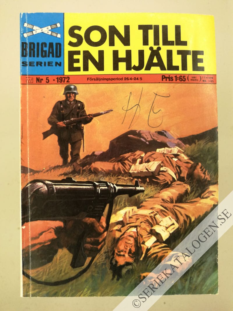 Framsida på Brigadserien Son till en hjälte (1972)