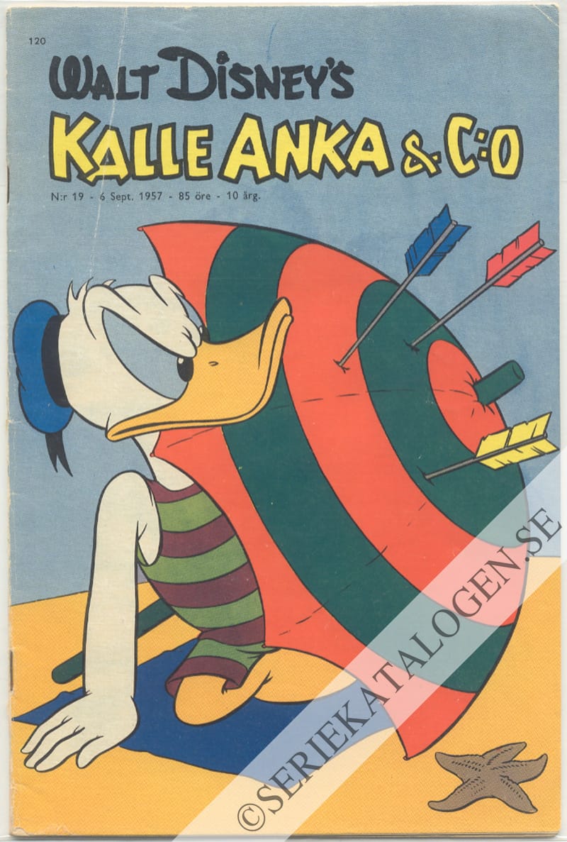 Framsida på Kalle Anka & C:o #19 (1957)