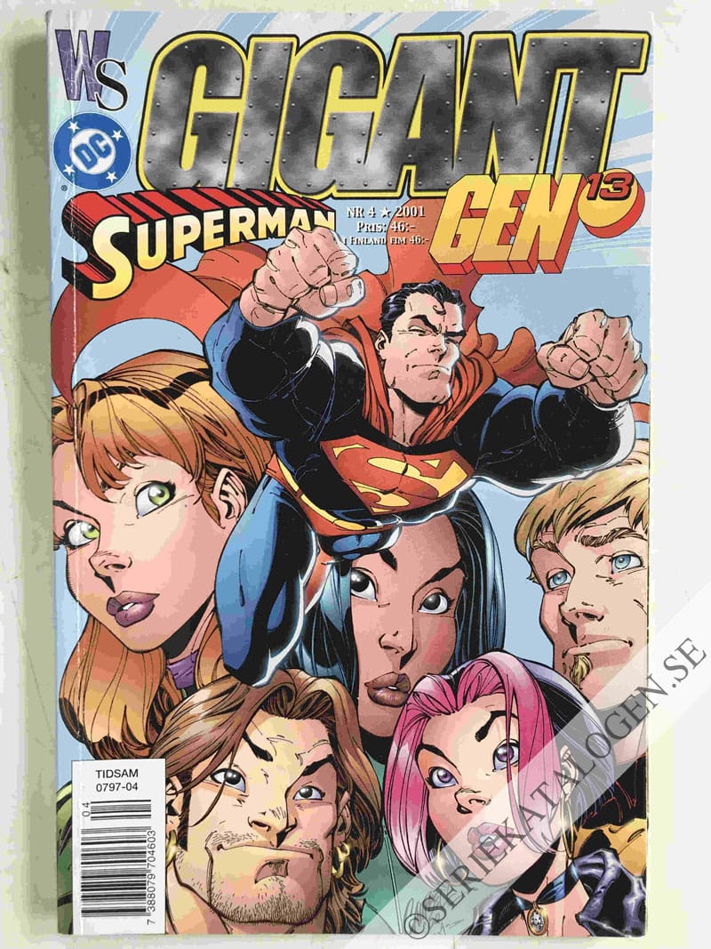Framsida på Gigant Superman/Gen 13 + Deathblow/Wolverine (2001)