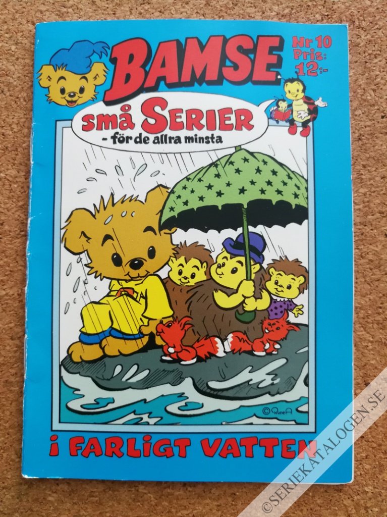 Framsida på Bamse små serier - för de allra minsta I farligt vatten (2004)