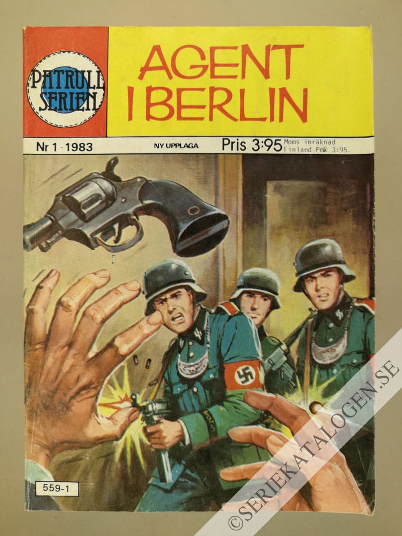 Framsida på Patrullserien #1 - Agent i Berlin (1983)