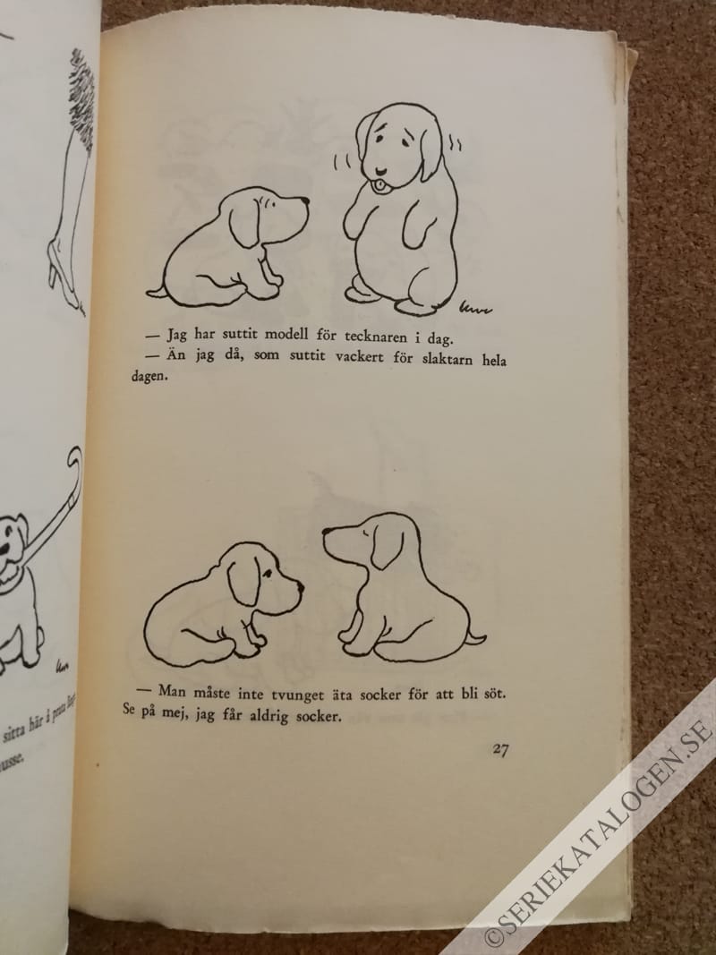 Exempel på Två valpar i marginalen (1943)