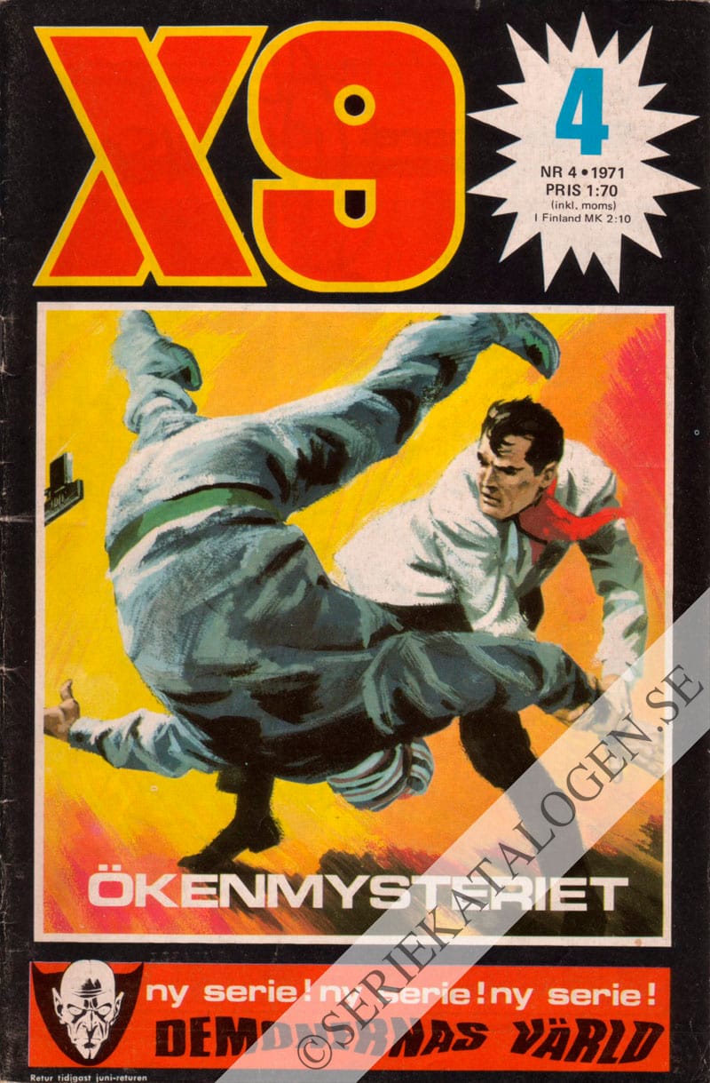Framsida på X9 #4 (1971)
