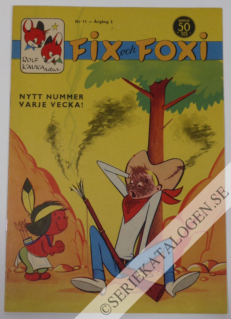 Framsida på Fix och Foxi #11 (1959)