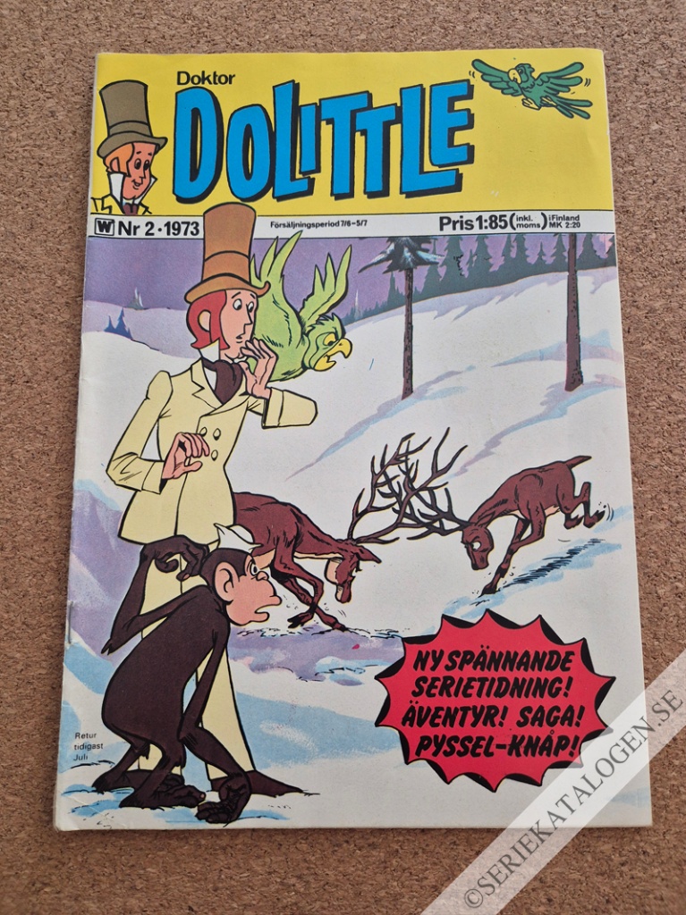 Framsida på Doktor Dolittle #2 (1973)