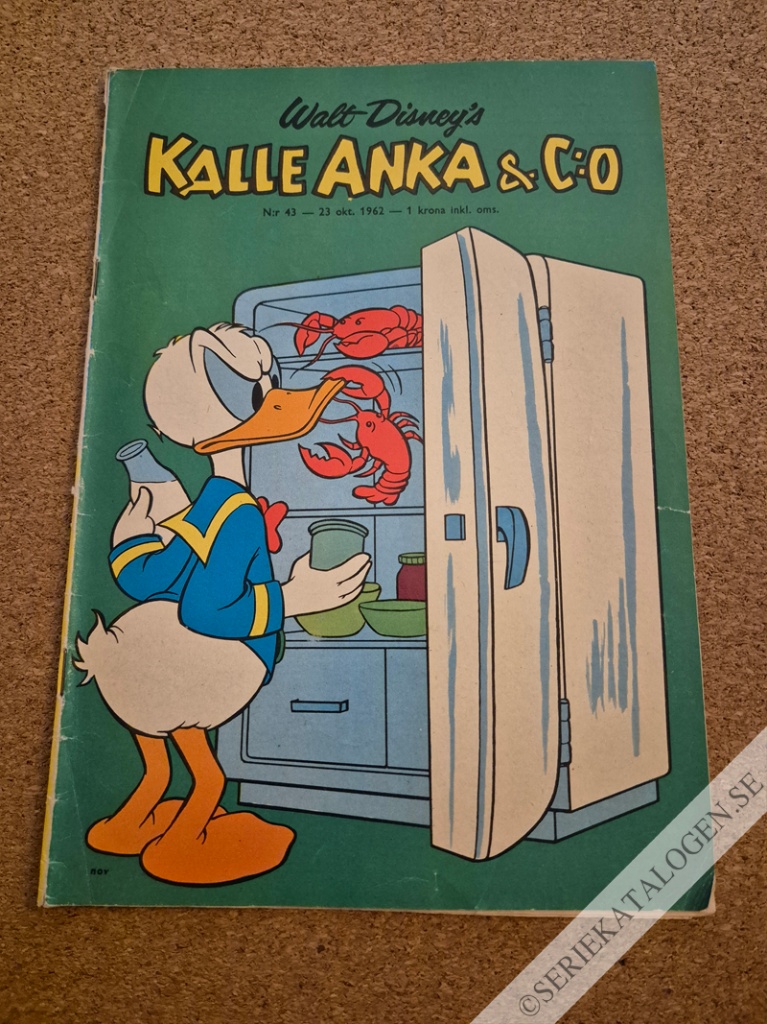Framsida på Kalle Anka & C:o #43 (1962)